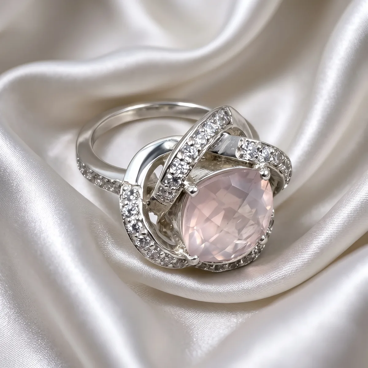 Aurelia Rose Halo Ring - view 1