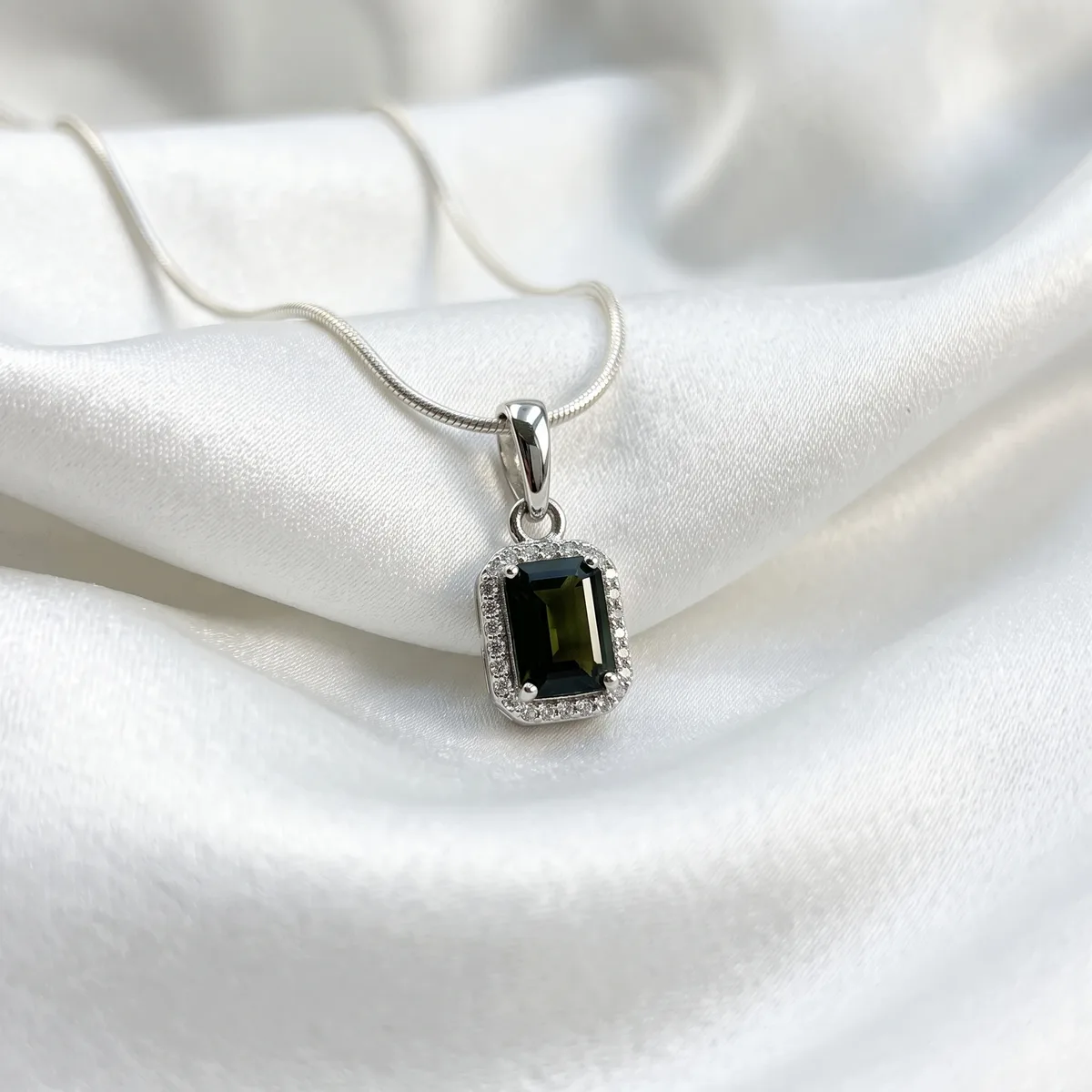 Aurora Tourmaline Crest Pendant - view 1