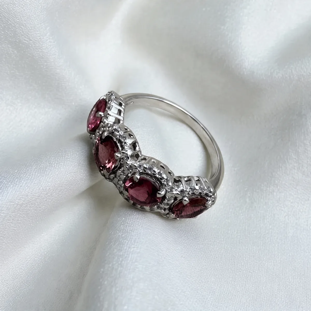 Blush Arc Tourmaline Band - view 1