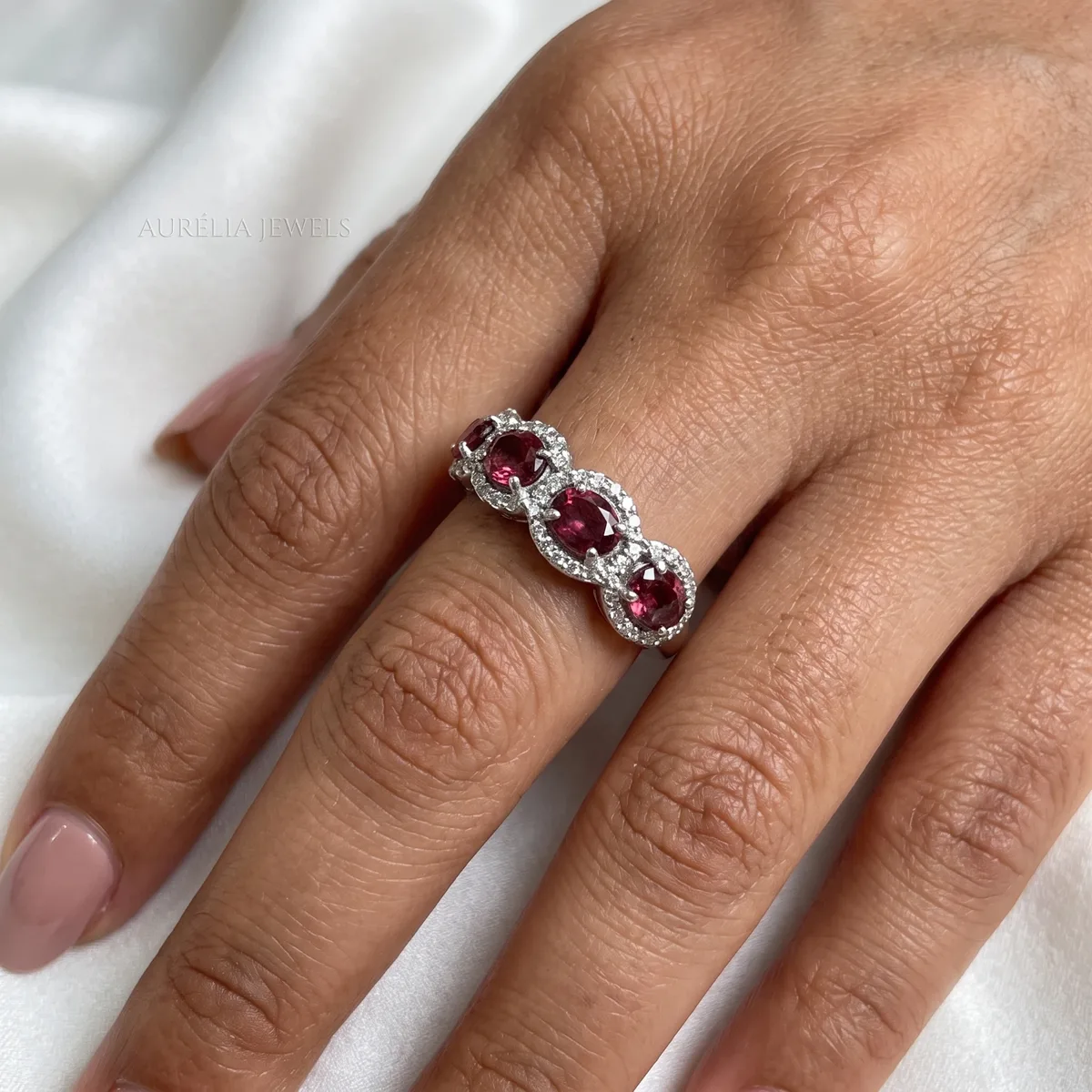 Blush Arc Tourmaline Band - view 2
