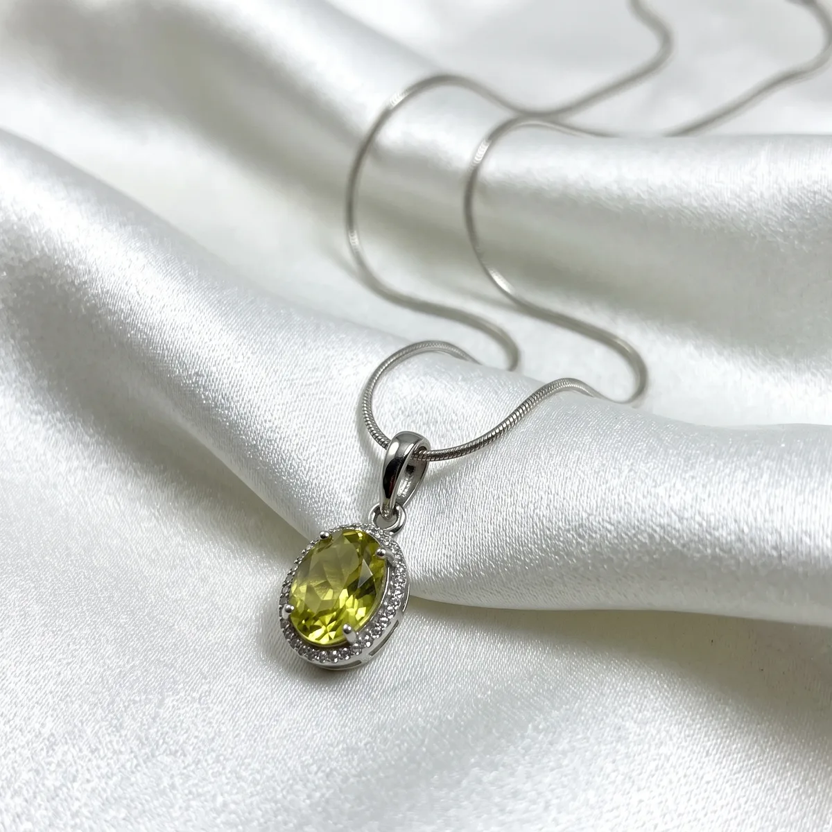 Calyra Lemon Topaz Bloom Pendant - view 1