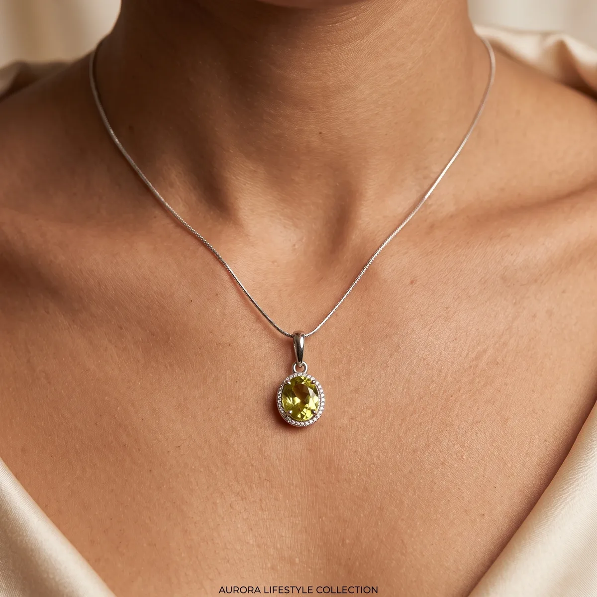 Calyra Lemon Topaz Bloom Pendant - view 2