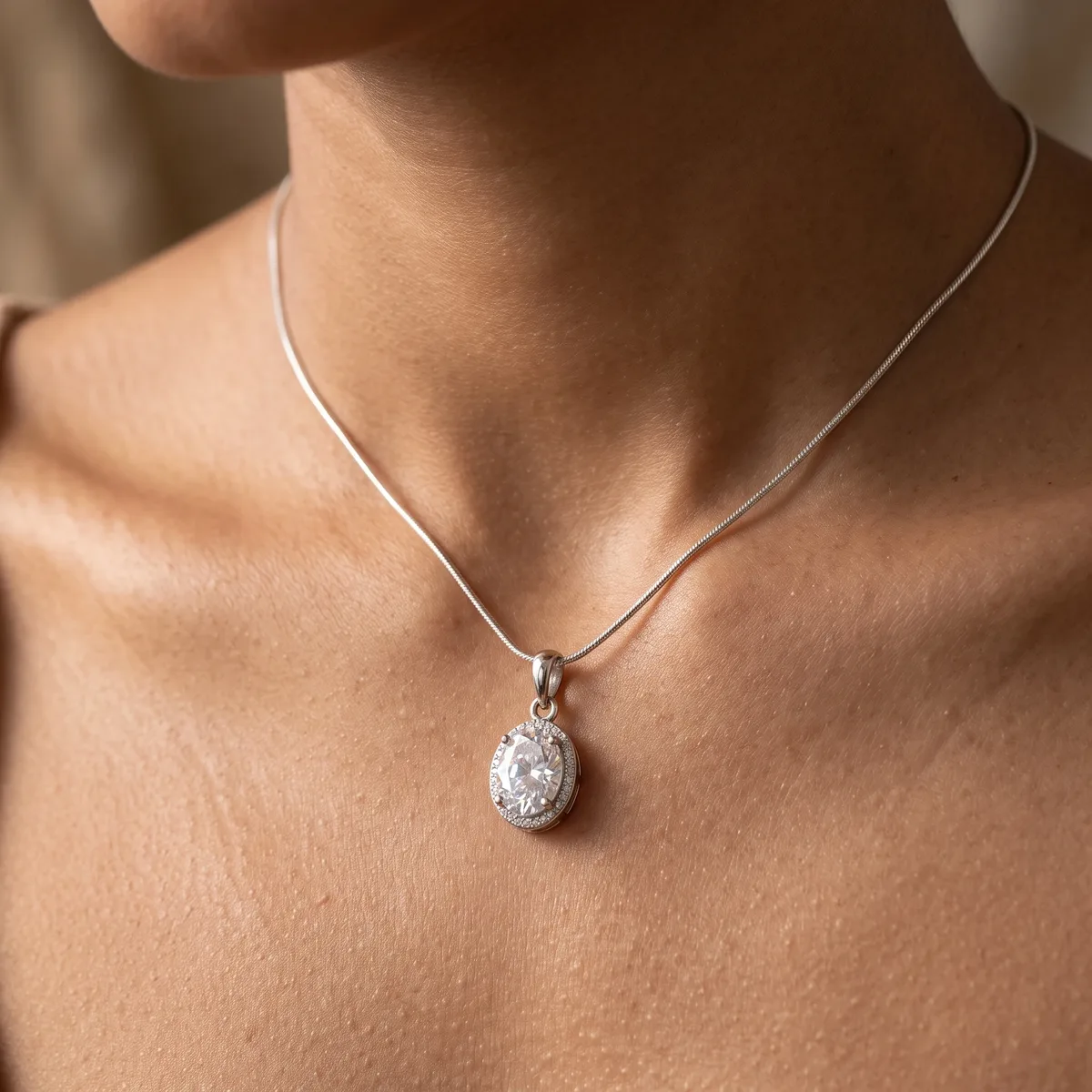 Celeste Cubic Zirconia Bloom Pendant - view 2