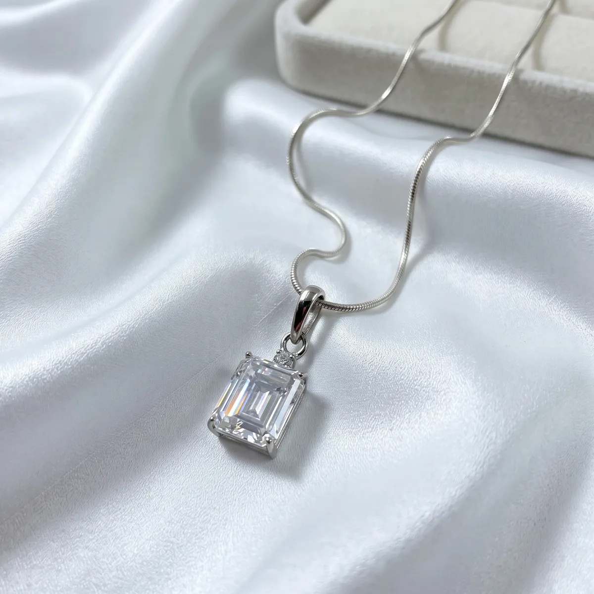 Celeste Cubic Zirconia Classic Solitaire Pendant - view 1