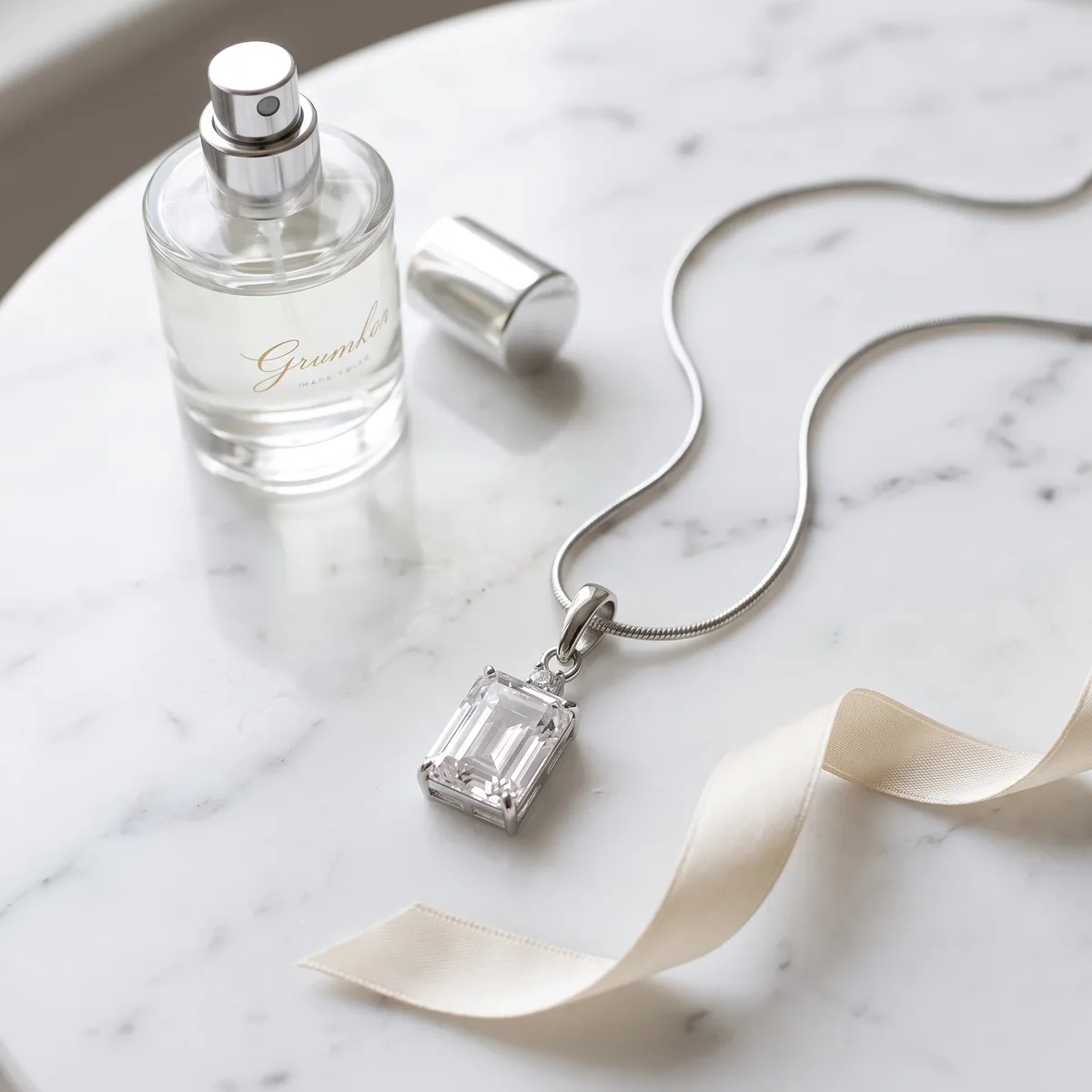 Celeste Cubic Zirconia Classic Solitaire Pendant - view 3