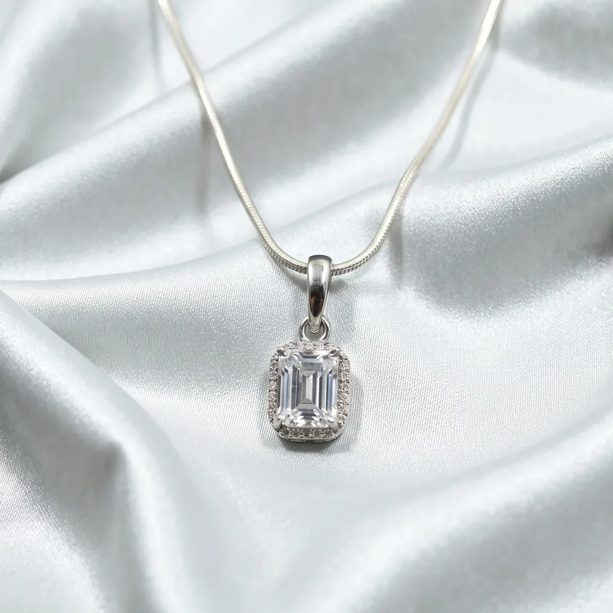 Celeste Cubic Zirconia Crest Pendant - view 1