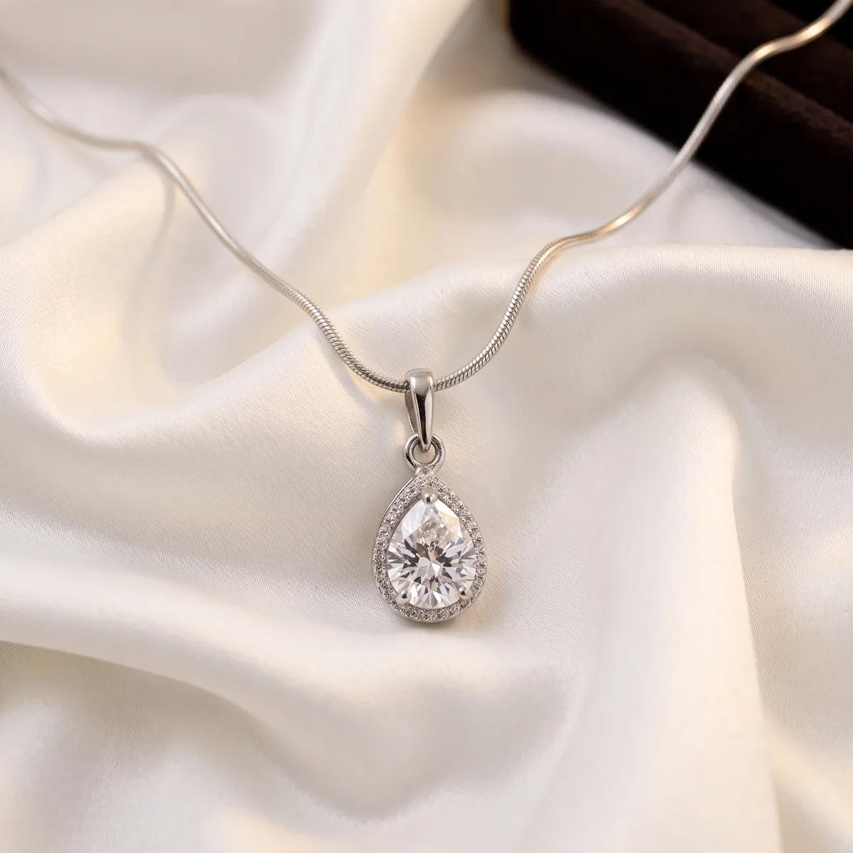 Celeste Cubic Zirconia Dew Drop Pendant - view 1