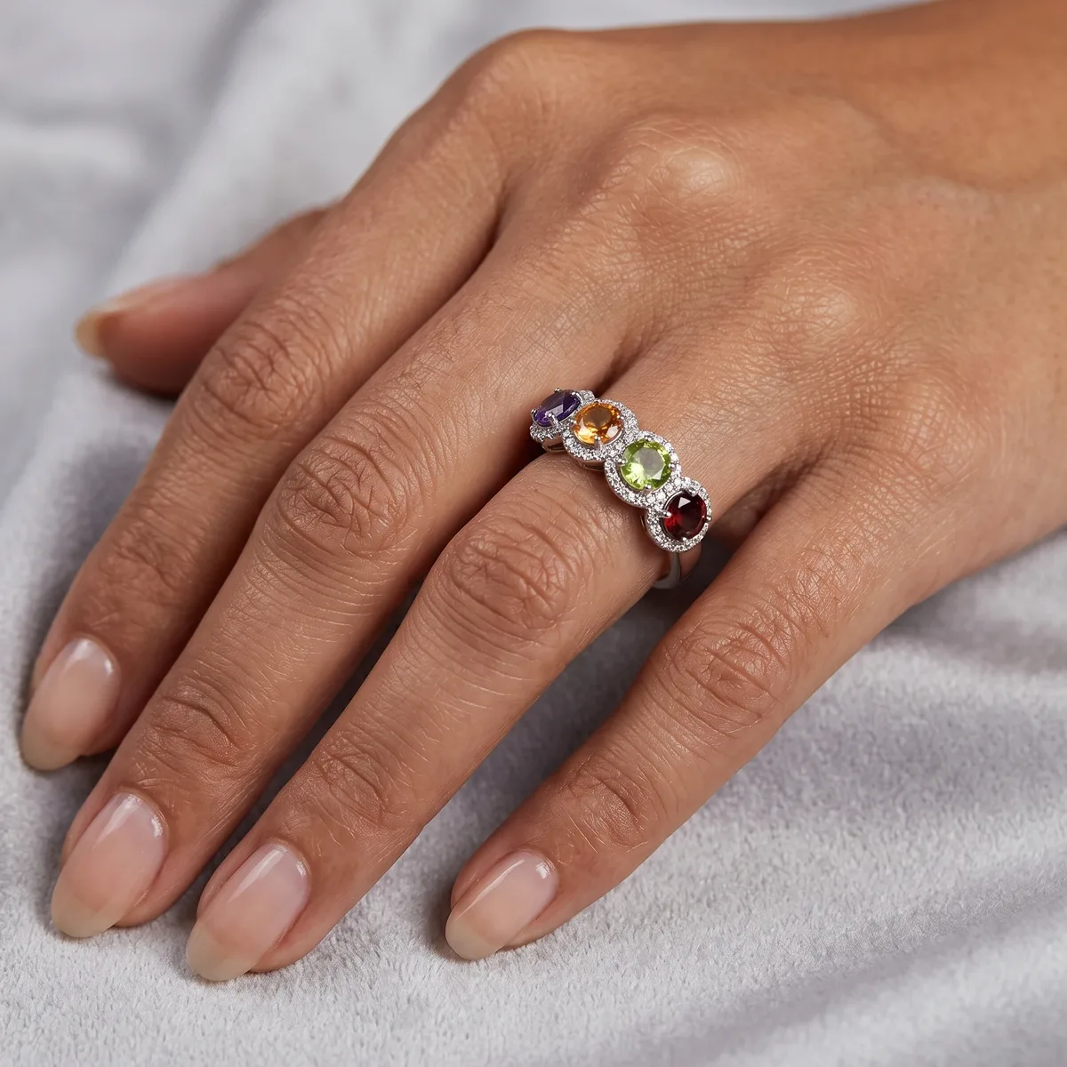 Evara Fourlight Gem Band - view 2