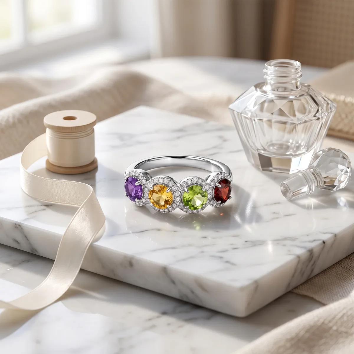 Evara Fourlight Gem Band - view 3