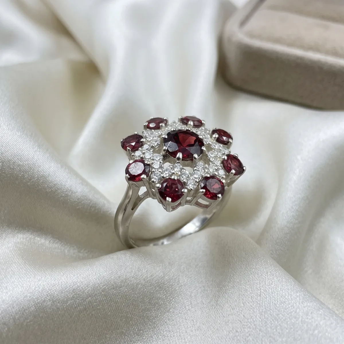Garnet Petal Crown - view 1