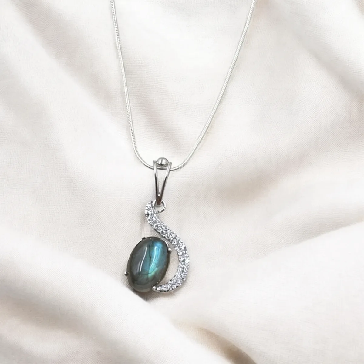 Liora Labradorite Bloom Pendant - view 1