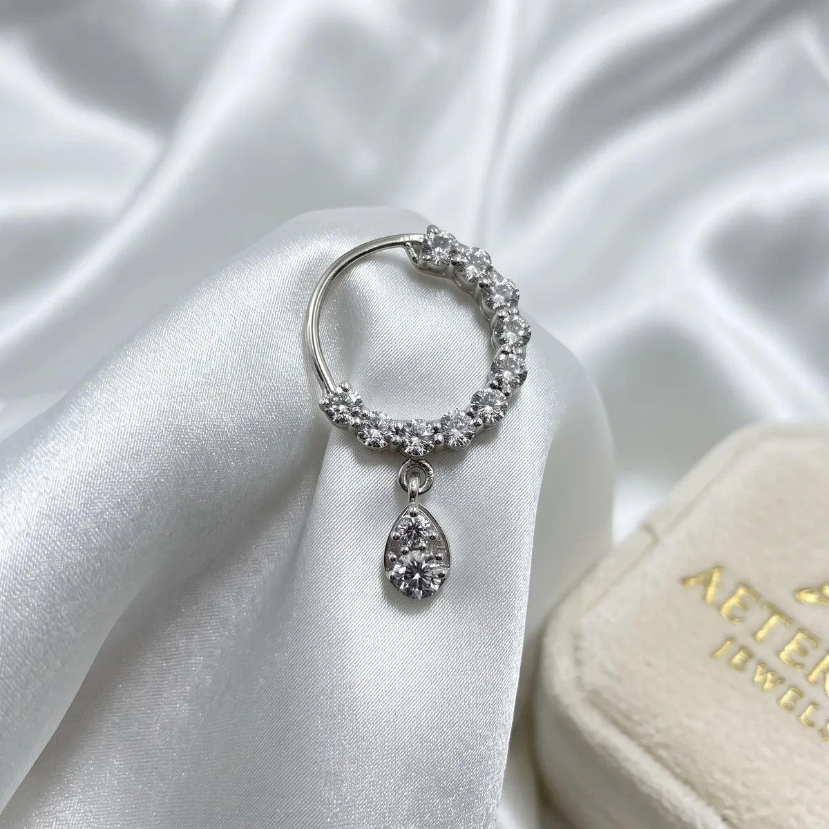 Lunelle Cz Drop Nose Ring - view 1