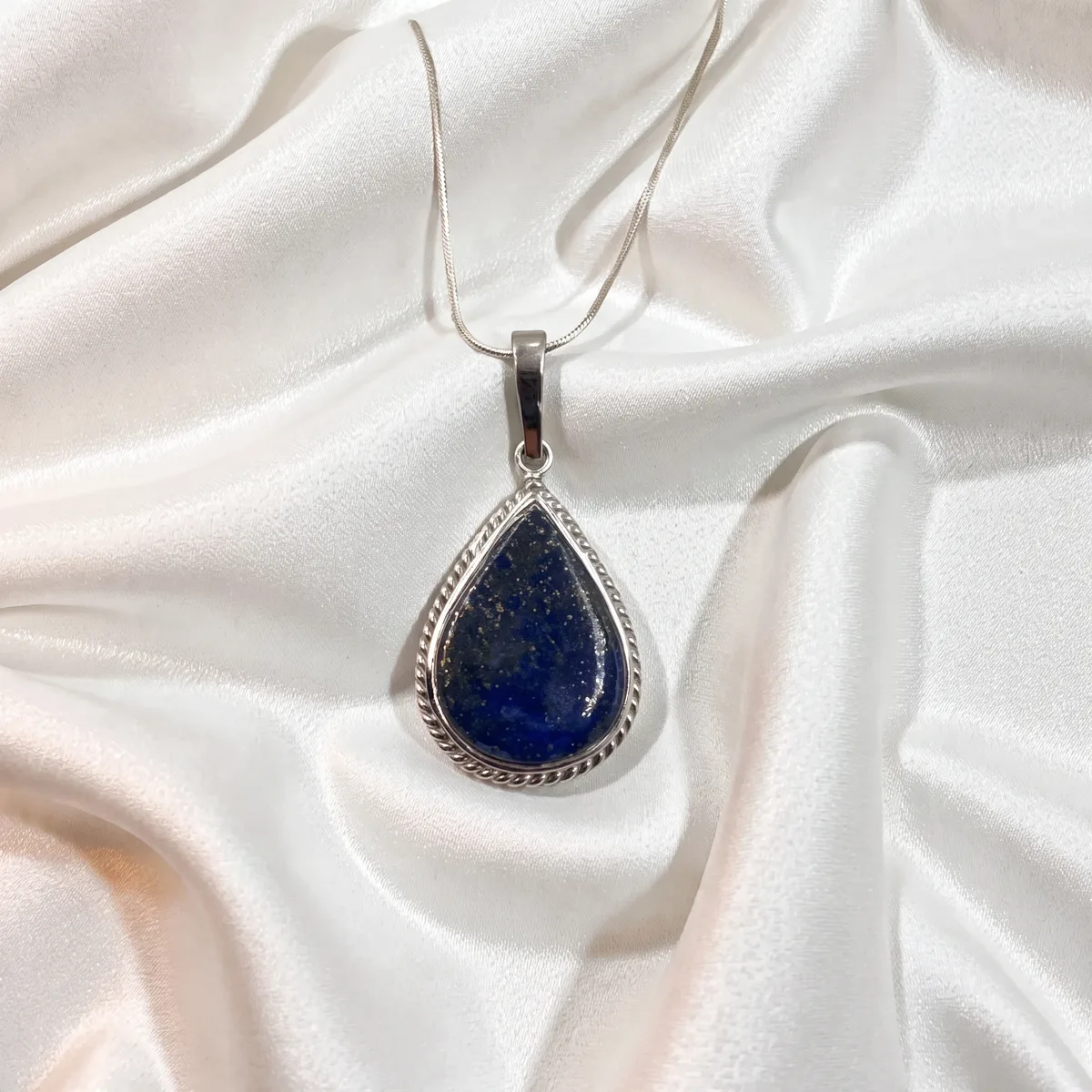 Nocturne Lapis Lazuli Charm Pendant - view 1