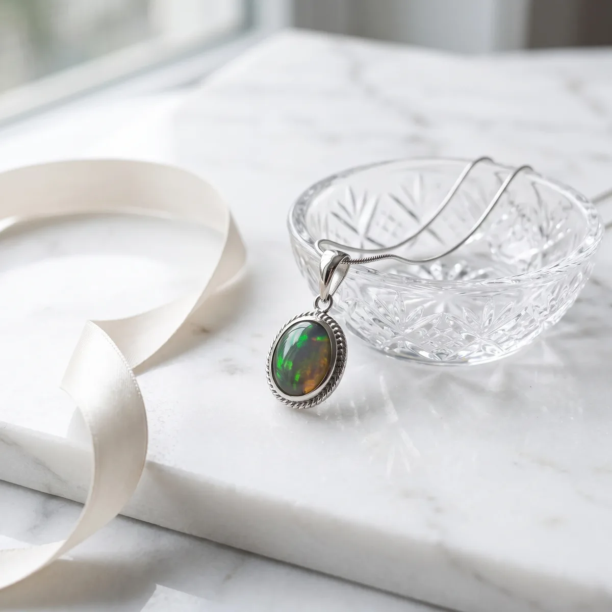 Opaline Opal Bloom Pendant - view 3